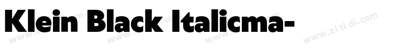 Klein Black Italicma字体转换 Klein Black Italicma字体转换